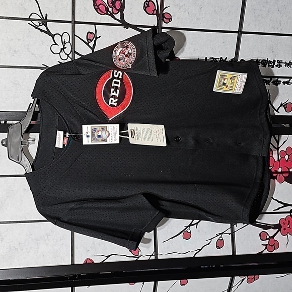 Ken Griffey Jr. Cincinnati Reds Black‎ Jersey Large NWT - Picture 1 of 14